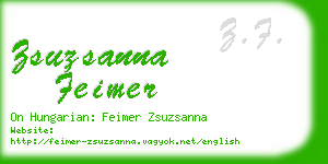 zsuzsanna feimer business card